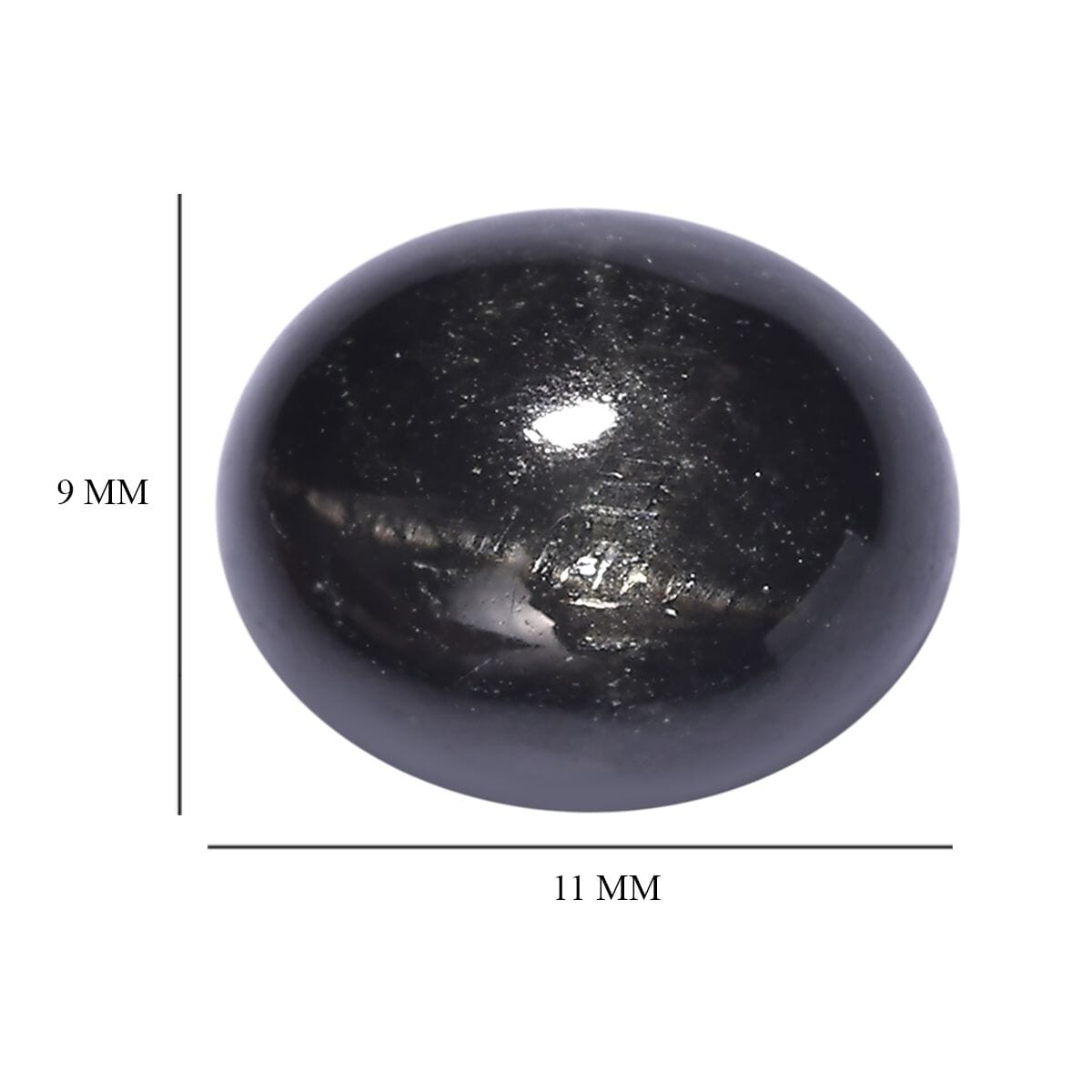 Black Star Diopside (Ovl 11x9 mm) 4.39 ctw image number 3
