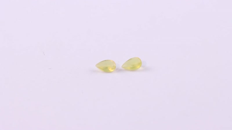 Canary Opal Set of 2 (Pear 5x3 mm) 0.25 ctw