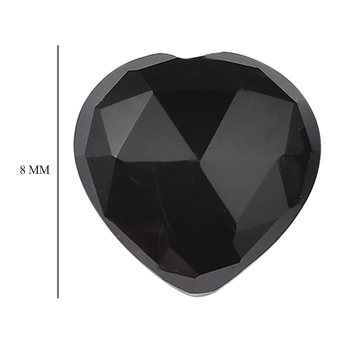 Black Onyx Set of 3 (Hrt 8 mm) 6.03 ctw image number 3