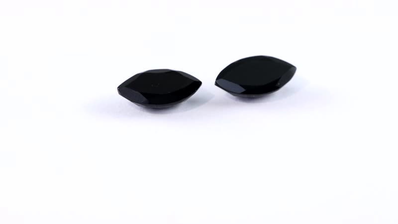 Black Onyx Set of 2 (Mrq 12x6.5 mm) 3.69 ctw