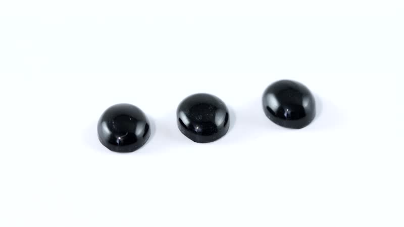 AA Black Onyx Set of 3 (Ovl 8x6 mm) 3.53 ctw