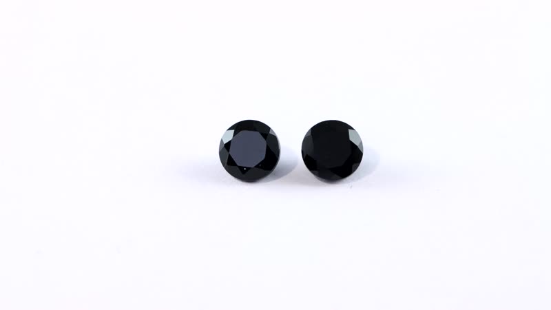 AA Black Onyx Set of 2 (Rnd 6 mm) 1.35 ctw