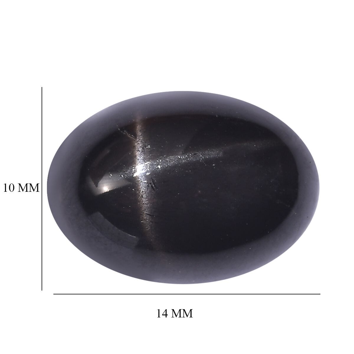 Black Star Diopside (Ovl 14x10 mm) 7.89 ctw image number 3
