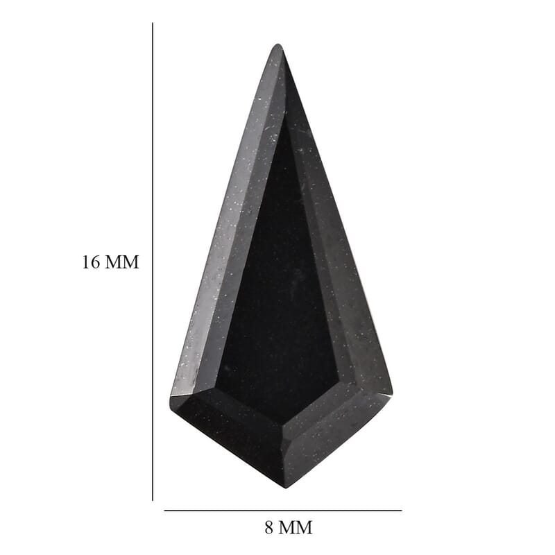 Australian Black Tourmaline (Kite 16x8 mm) 2.26 ctw