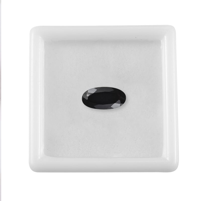 Australian Black Tourmaline (Ovl 12x6 mm) 1.98 ctw