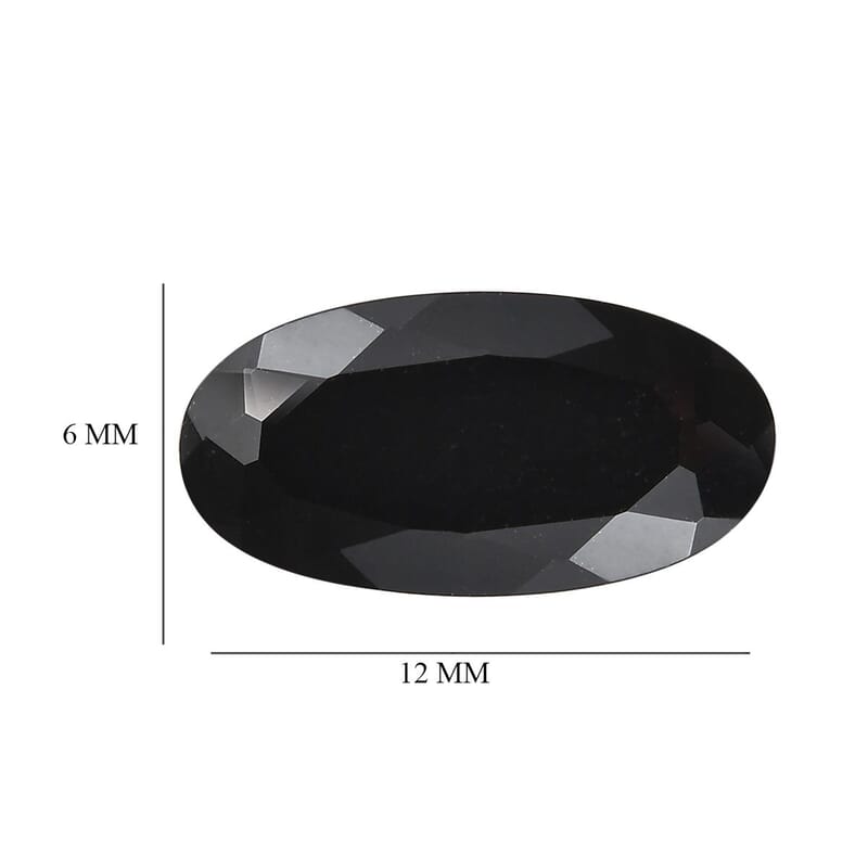Australian Black Tourmaline (Ovl 12x6 mm) 1.98 ctw