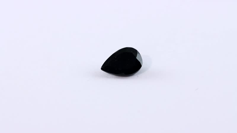 Australian Black Tourmaline (Pear 10x7 mm) 1.55 ctw