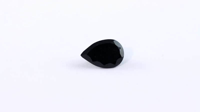 Australian Black Tourmaline (Pear 12x8 mm) 2.28 ctw