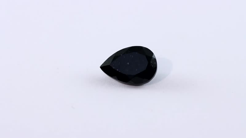 Australian Black Tourmaline (Pear 13x9 mm) 3.64 ctw