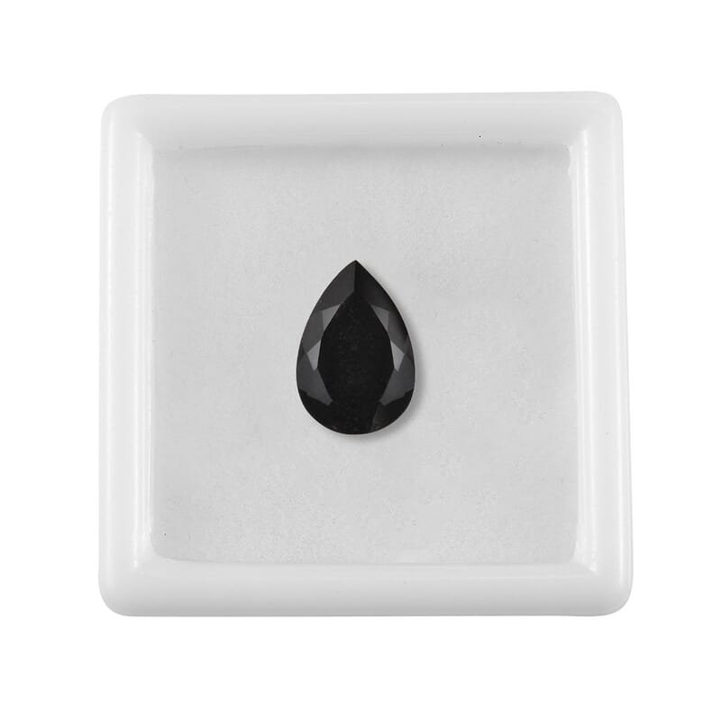 Australian Black Tourmaline (Pear 13x9 mm) 3.64 ctw