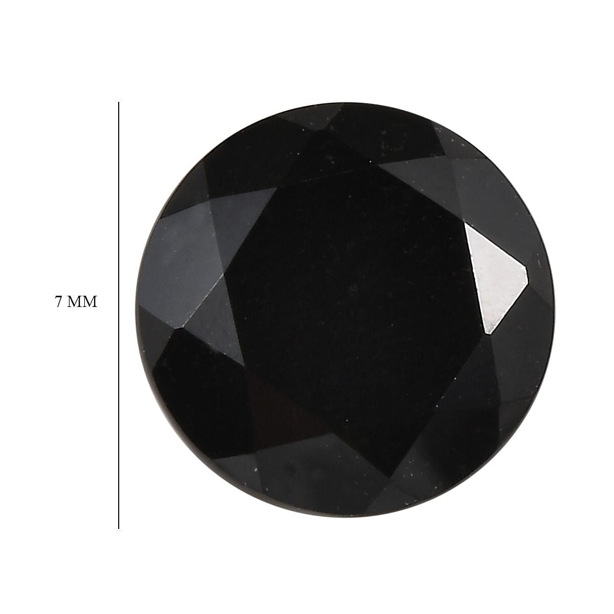 Australian Black Tourmaline (Rnd 7 mm) 1.21 ctw image number 3