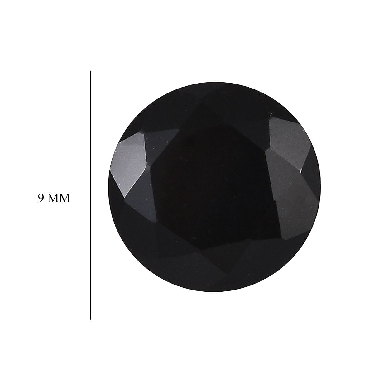 Australian Black Tourmaline (Rnd 9 mm) 2.44 ctw image number 3