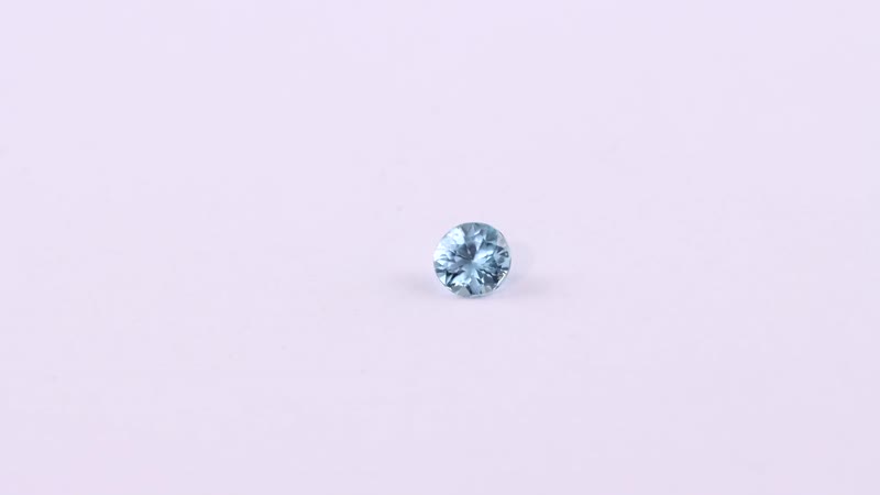 Blue Zircon (Rnd 5 mm) 0.55 ctw
