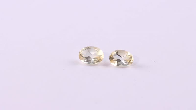 Brazilian Citrine Set of 2 (Ovl 7x5 mm) 1.22 ctw