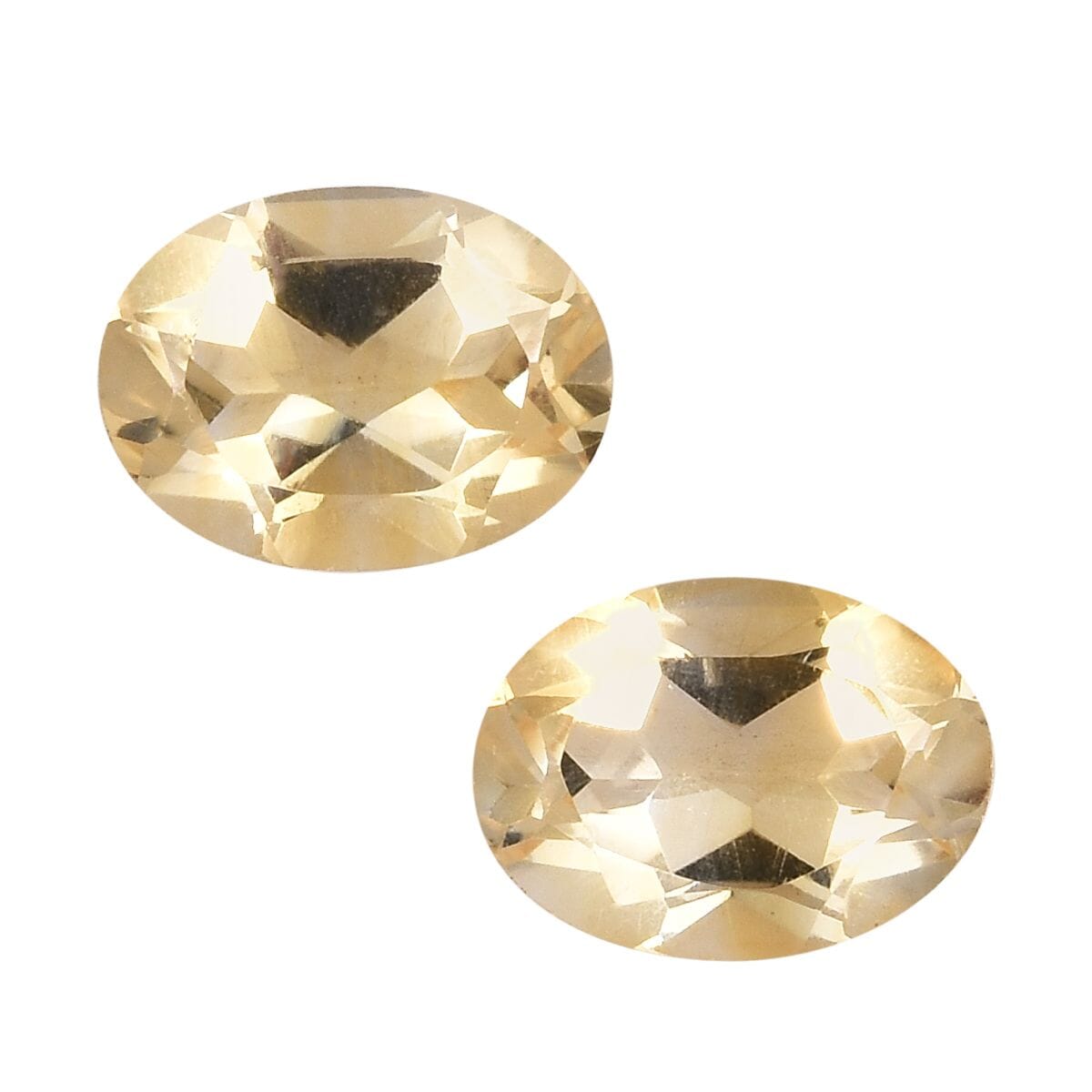 Brazilian Citrine Set of 2 (Ovl 8x6 mm) 2.06 ctw image number 0
