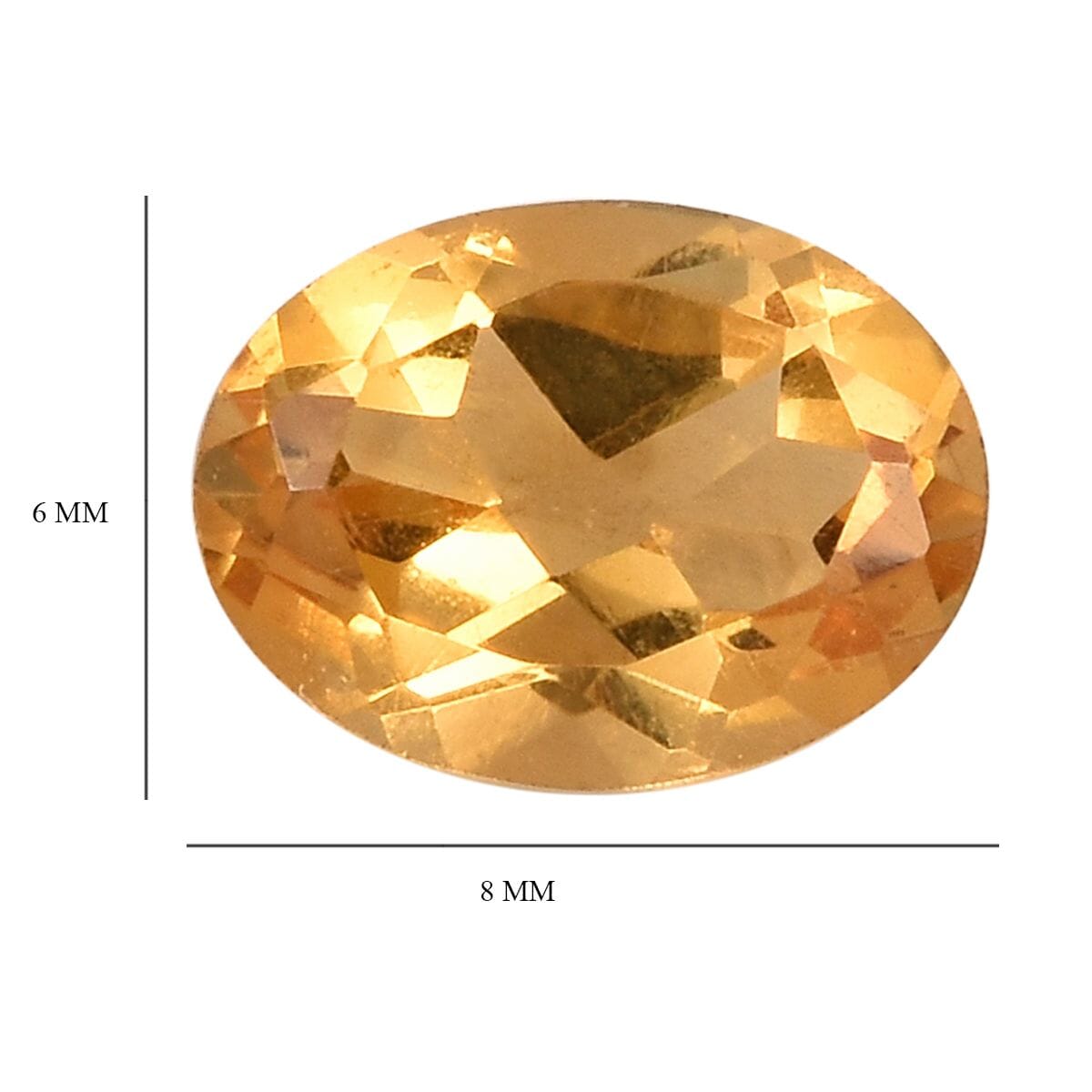 Premium Brazilian Citrine (Ovl 8x6 mm) 1.12 ctw image number 3