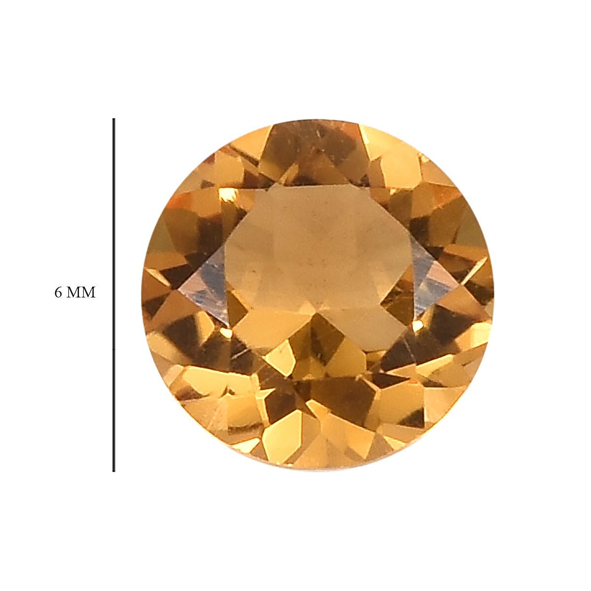 Premium Brazilian Citrine Set of 2 (Rnd 6 mm) 1.38 ctw
