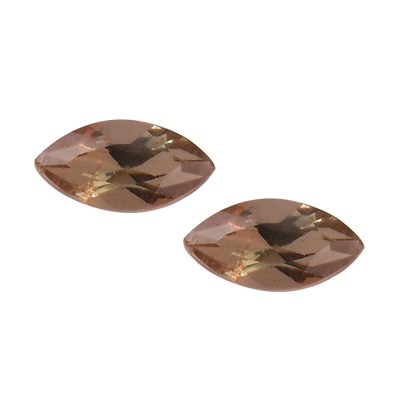 AA Jenipapo Andalusite Set of 2 (Mrq 5x2.5 mm) 0.28 ctw