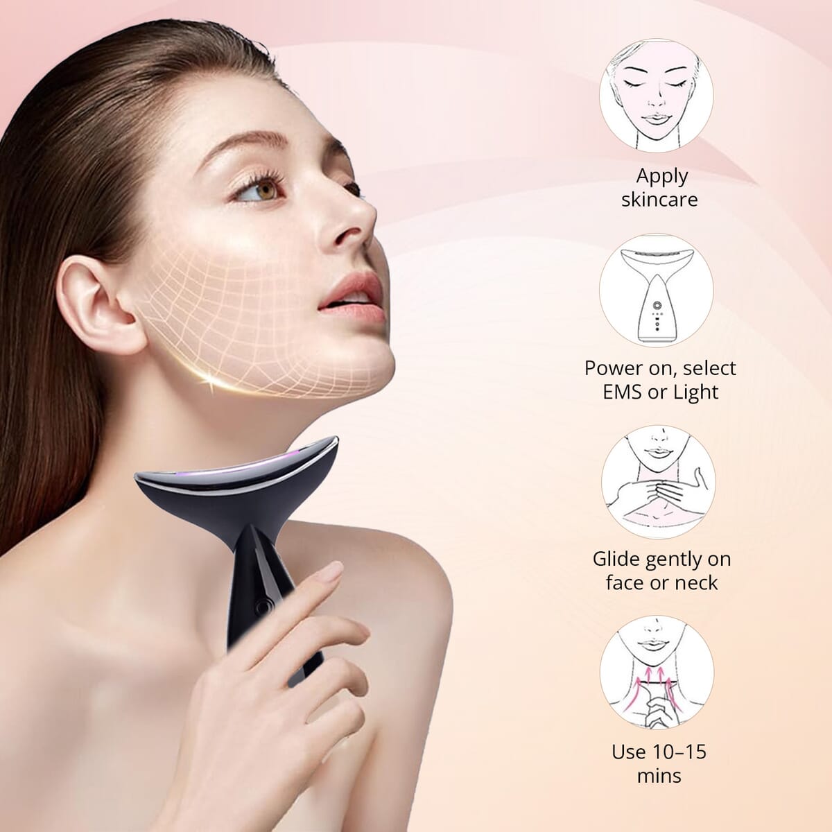 LunaMour Necklite LED & Microcurrent Device (Lifetime Warranty) image number 2
