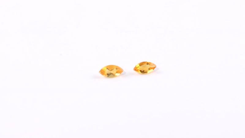 Premium Jalisco Fire Opal Set of 2 (Mrq 5x2.5 mm) 0.15 ctw