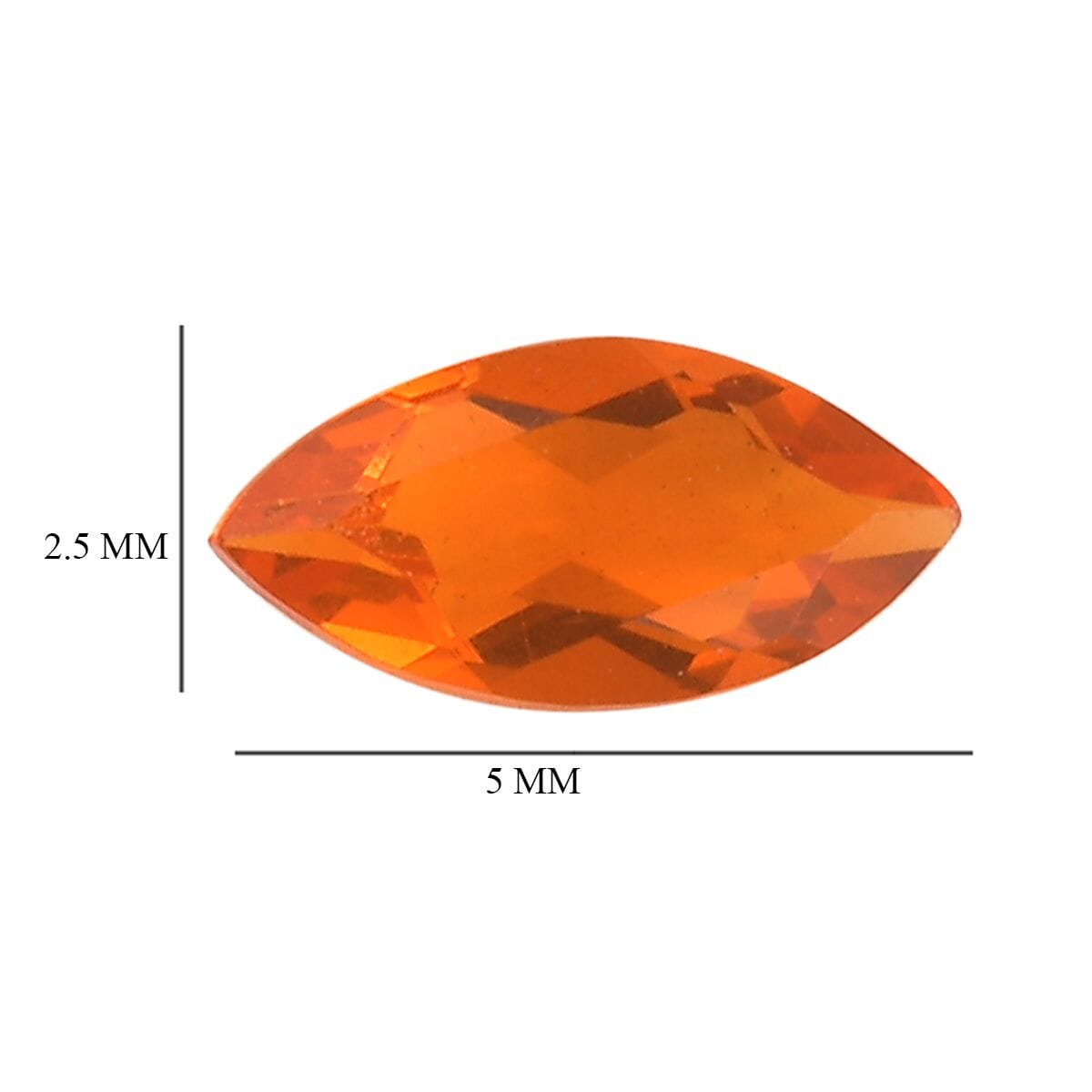 Premium Jalisco Fire Opal Set of 2 (Mrq 5x2.5 mm) 0.16 ctw image number 3