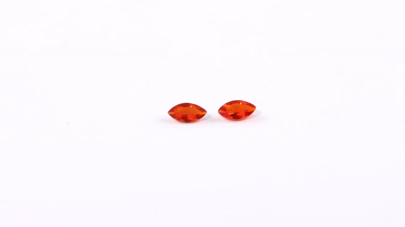 Jalisco Fire Opal Set of 2 (Mrq 5x2.5 mm) 0.11 ctw