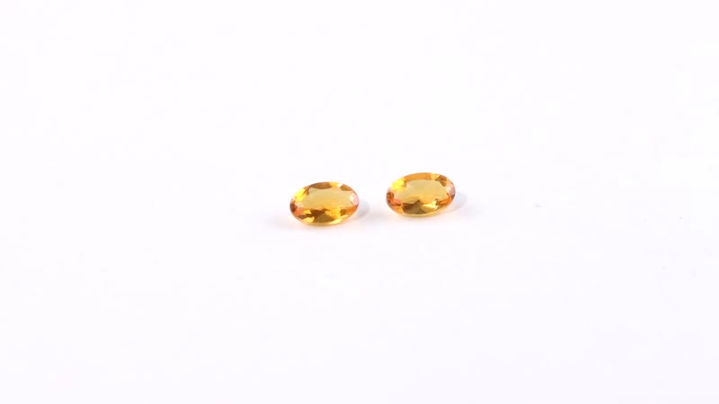 Jalisco Fire Opal Set of 2 (Oval 5x3 mm) 0.28 ctw