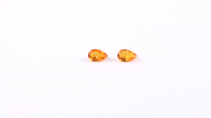 Jalisco Fire Opal Set of 2 (Pear 5x3 mm) 0.24 ctw