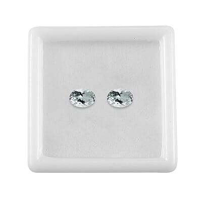 Goshenite Set of 2 (Ovl 7x5 mm) 1.21 ctw