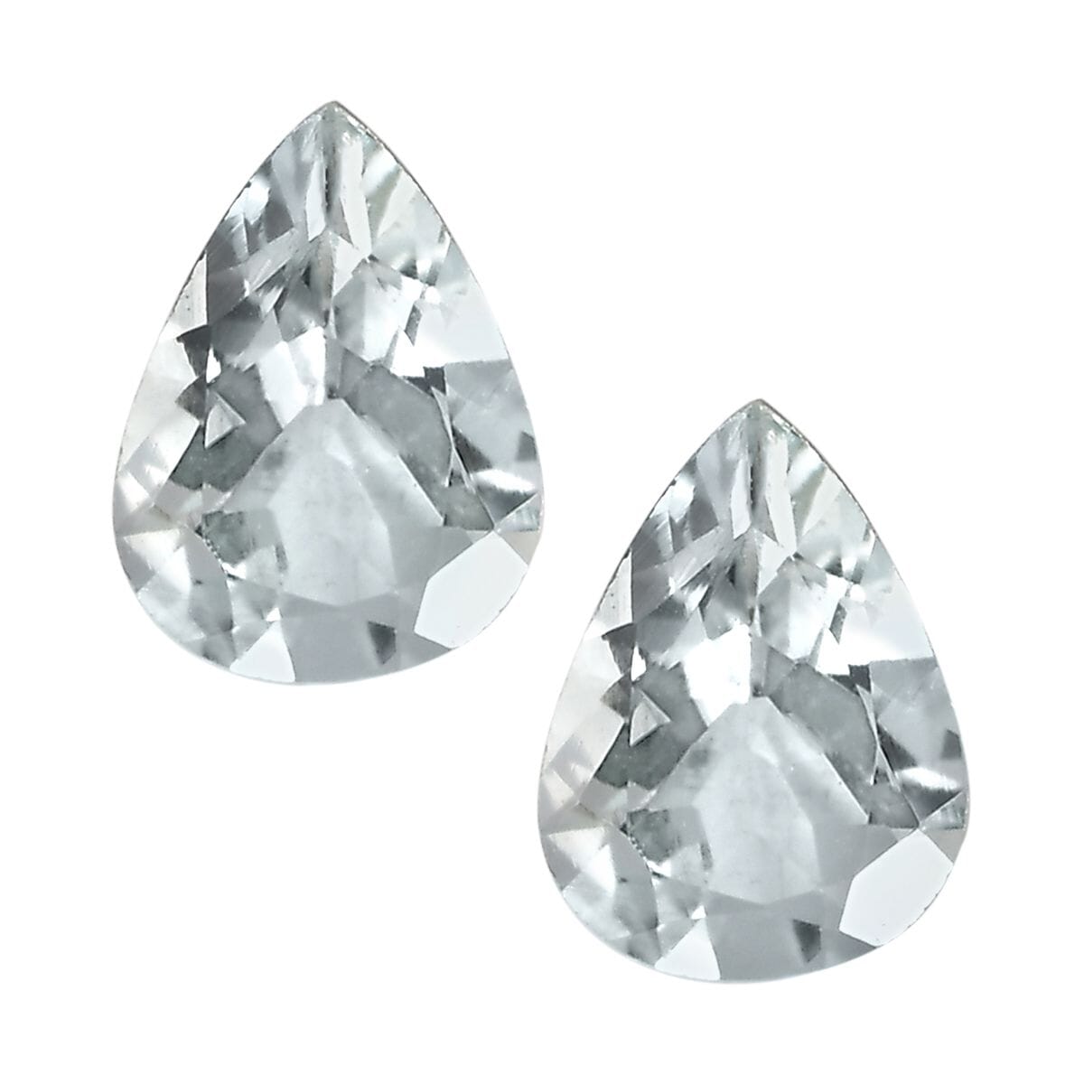 Goshenite Set of 2 (Pear 7x5 mm) 1.05 ctw image number 0