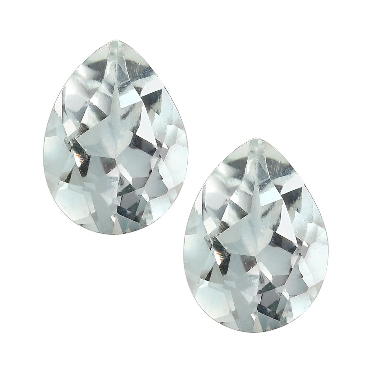Goshenite Set of 2 (Pear 8x6 mm) 1.60 ctw image number 0
