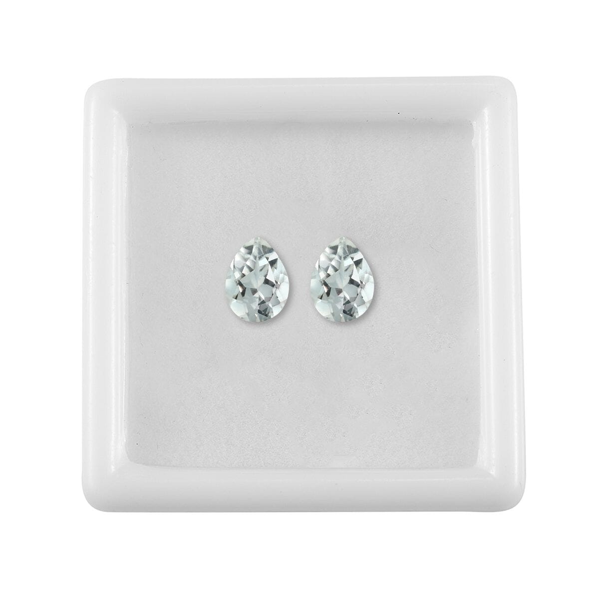 Goshenite Set of 2 (Pear 8x6 mm) 1.60 ctw image number 2