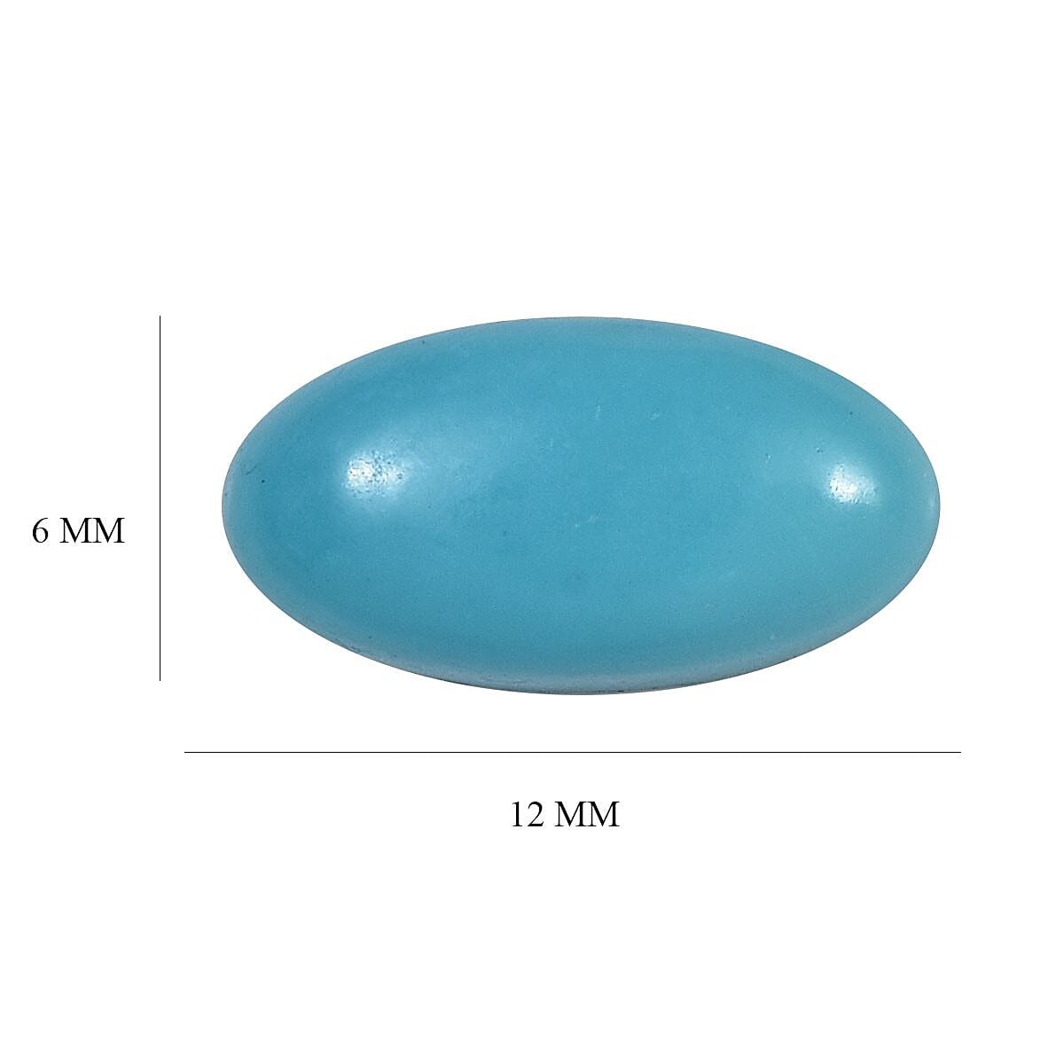 Kingman Turquoise (Oval 12x6 mm) 1.88 ctw