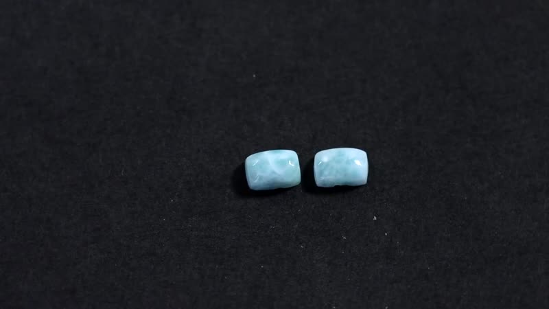 Larimar Set of 2 (Cush 6x4 mm) 1.15 ctw
