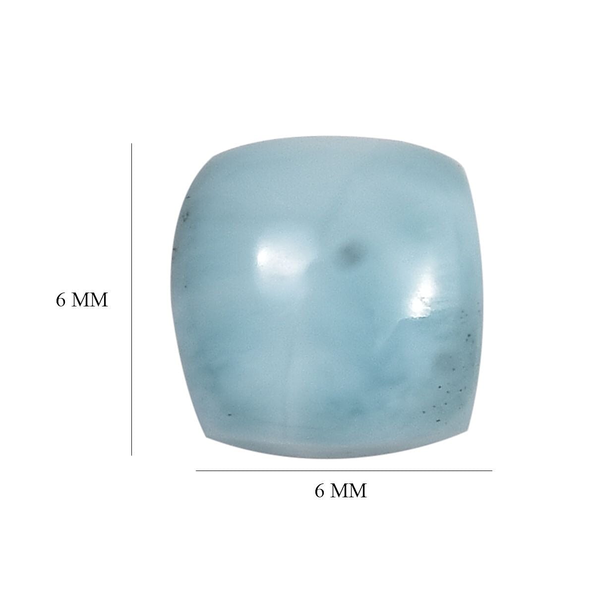 AA Larimar (Cush 6x6 mm) 1.25 ctw