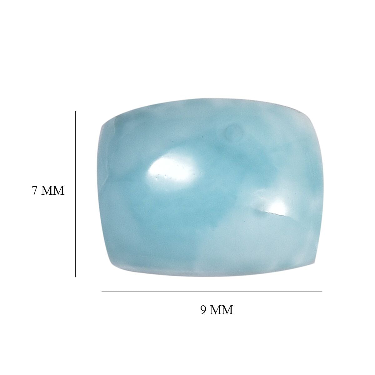 Larimar (Cush 9x7 mm) 2.37 ctw
