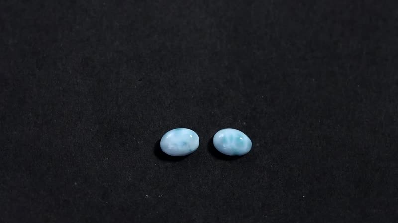 Larimar Set of 2 (Ovl 6x4 mm) 1.03 ctw