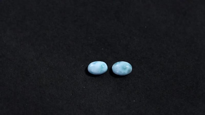 AA Larimar Set of 2 (Ovl 6x4 mm) 0.95 ctw