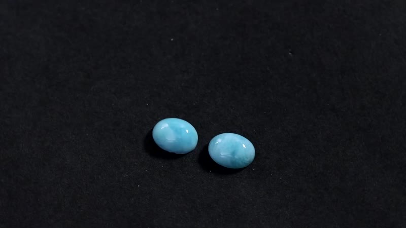 Larimar Set of 2 (Ovl 7x5 mm) 1.70 ctw