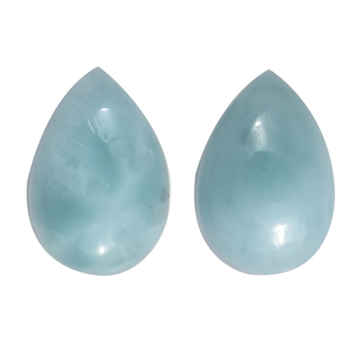 AA Larimar Set of 2 (Pear 6x4 mm) 1.00 ctw image number 0