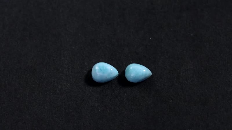 AA Larimar Set of 2 (Pear 7x5 mm) 1.63 ctw
