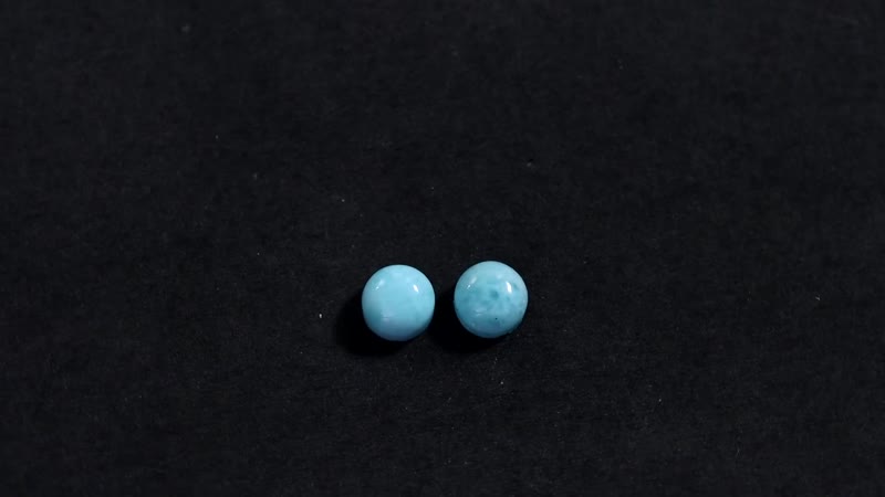 Larimar Set of 2 (Rnd 5 mm) 1.16 ctw
