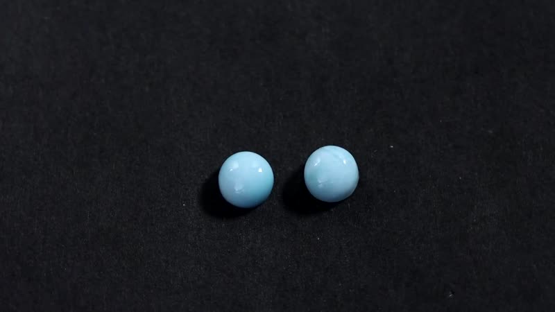 AA Larimar Set of 2 (Rnd 5 mm) 1.62 ctw