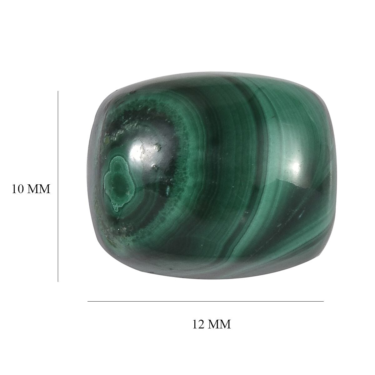 African Malachite (Cush 12x10 mm) 6.60 ctw