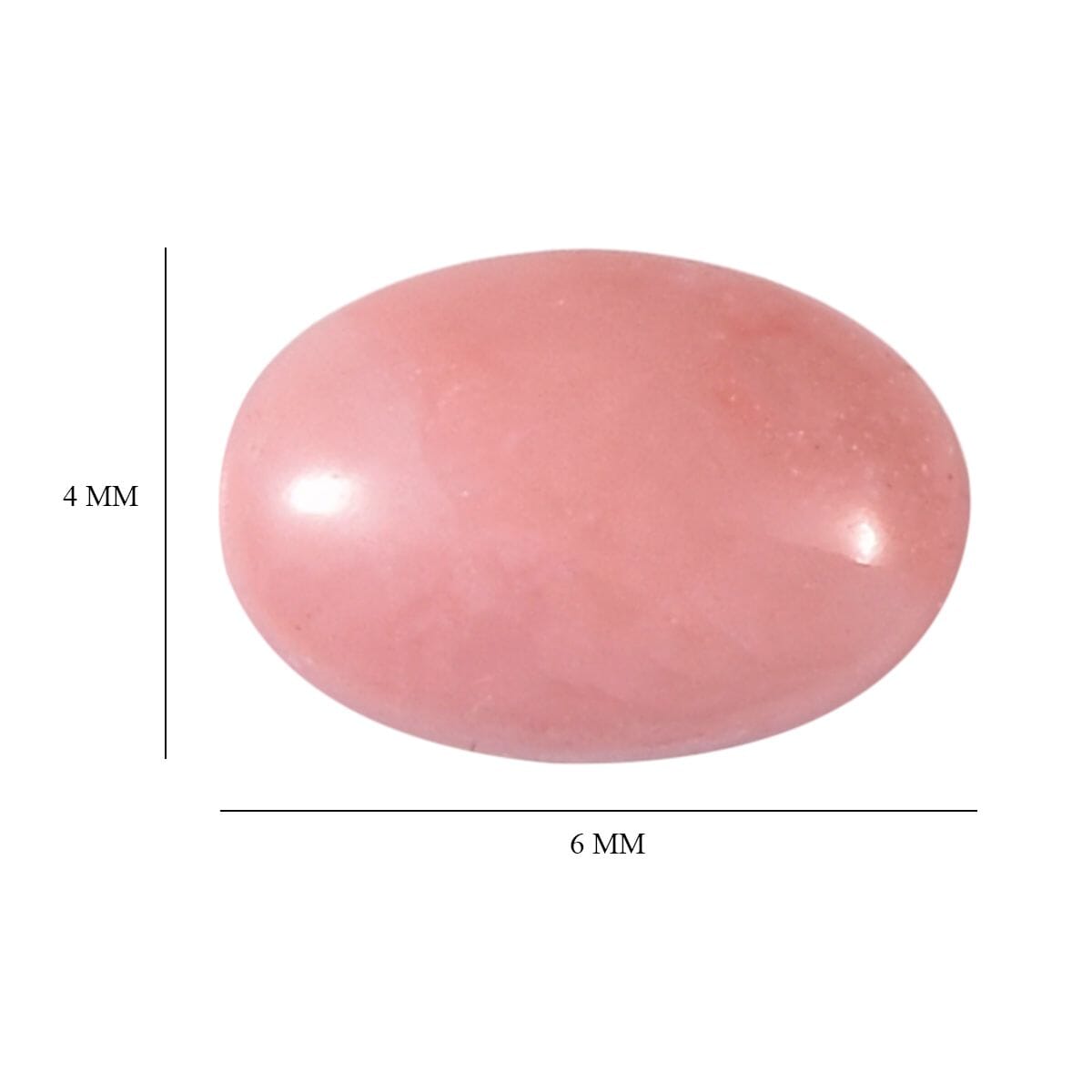Peach Opal Set of 2 (Ovl 6x4 mm) 0.56 ctw image number 3