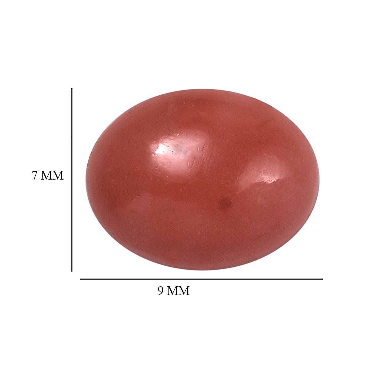 AAA Peach Opal (Ovl 9x7 mm) 1.26 ctw image number 3