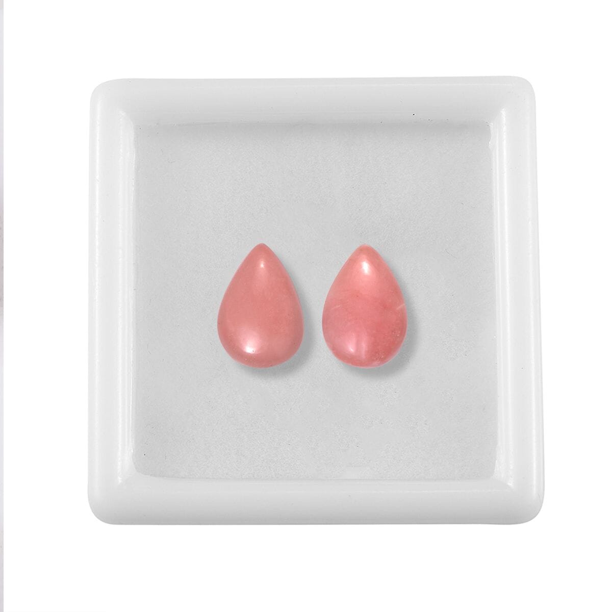 Peach Opal Set of 2 (Pear 10x7 mm) 2.35 ctw image number 2