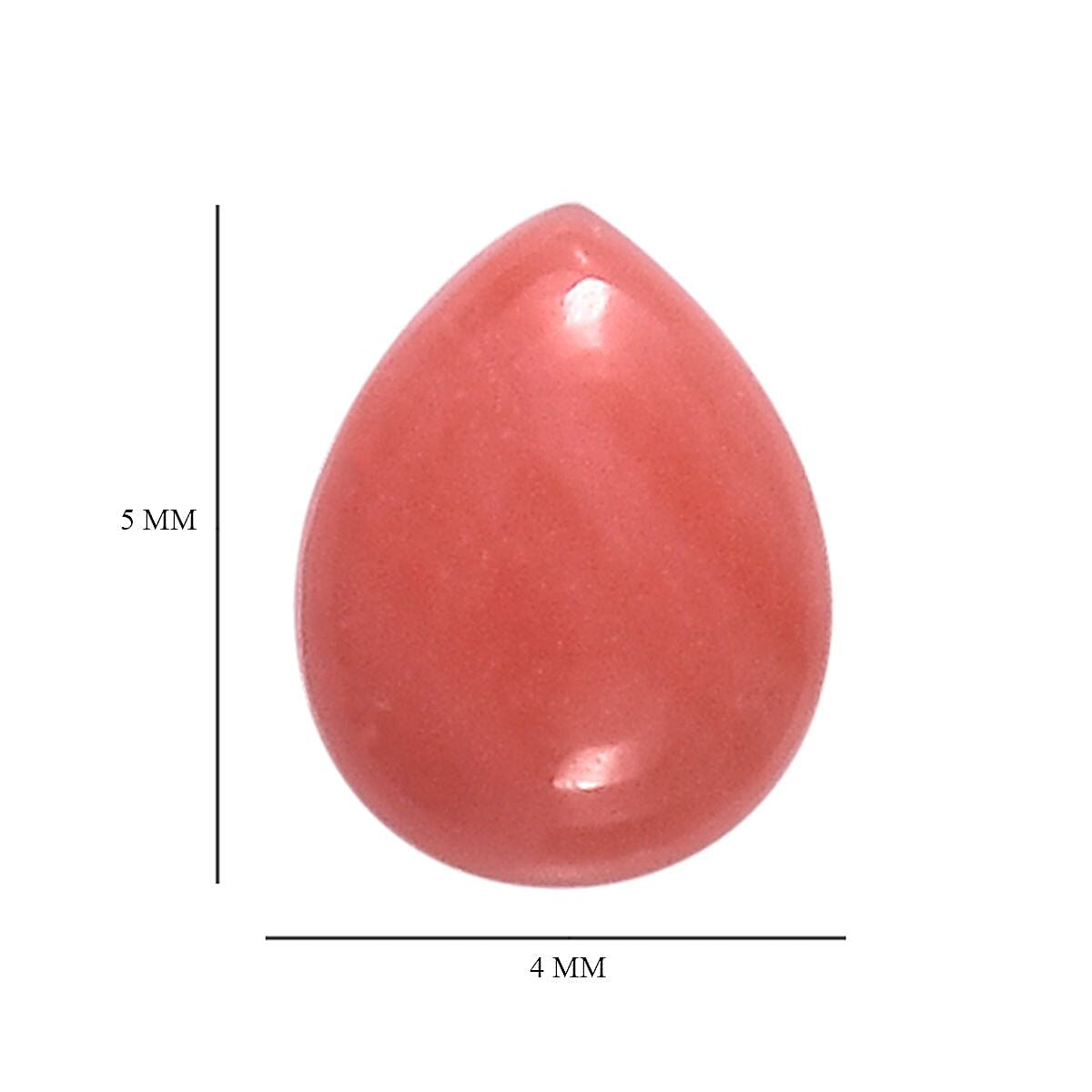 AAA Peach Opal Set of 2 (Pear 5x4 mm) 0.49 ctw image number 3