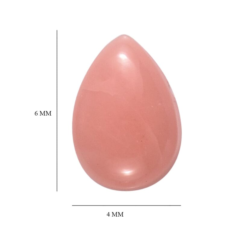AA Peach Opal Set of 2 (Pear 6x4 mm) 0.52 ctw