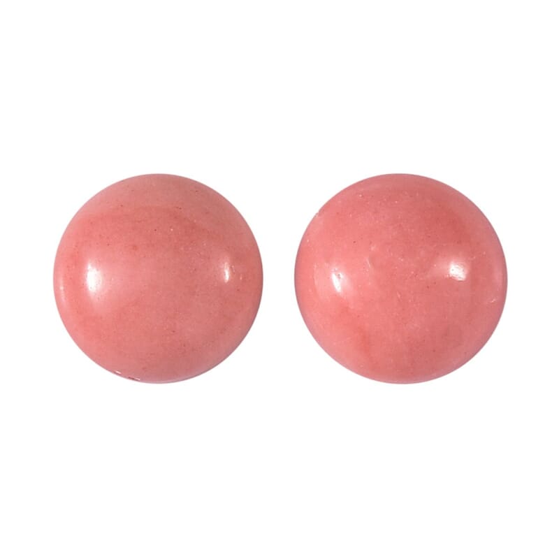 Peach Opal Set of 2 (Rnd 5 mm) 0.68 ctw